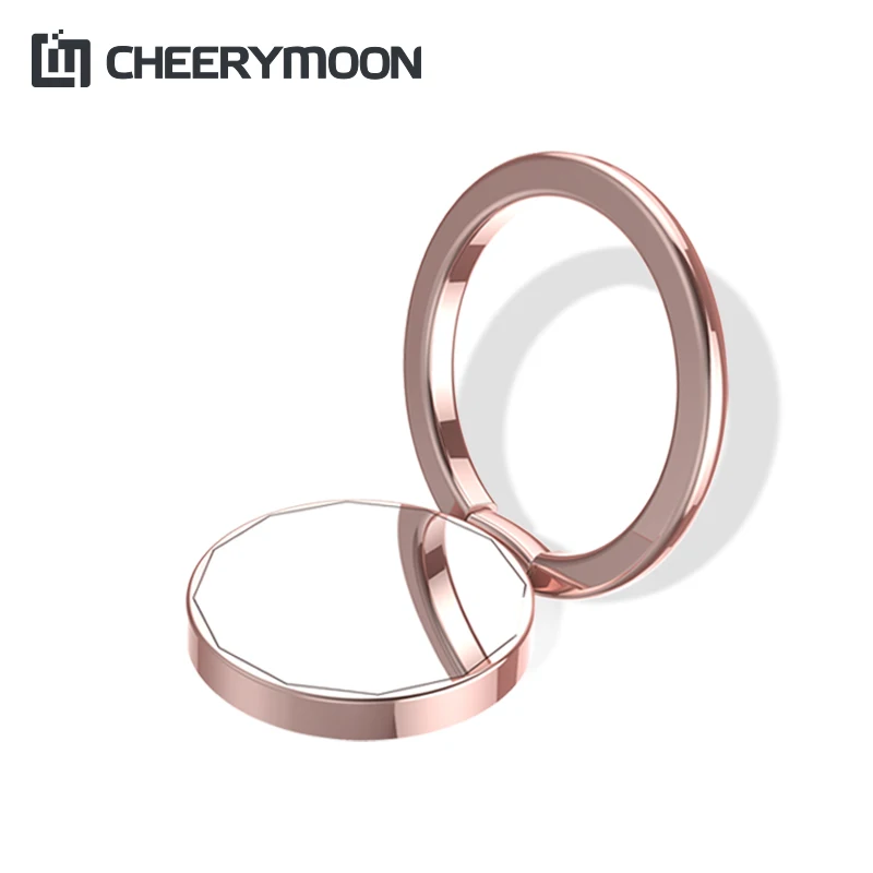 

CHEERYMOON Duod & Mirror Holder Universal Mobile Phone Ring Desk Stand Metal Finger Grip For iPhone Samsung Huawei Bracket