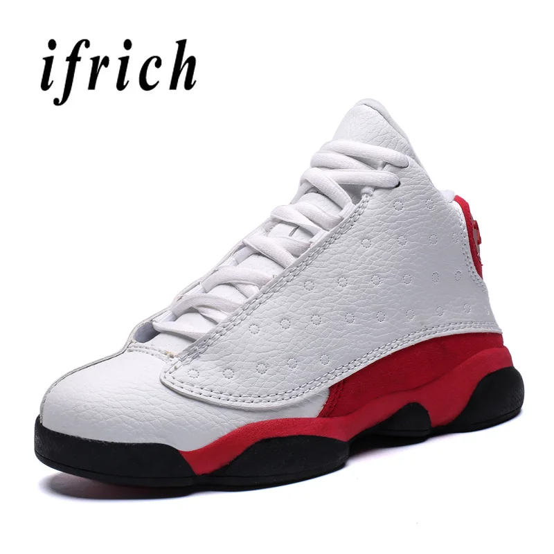 New Basketball Shoes Kids White Red 