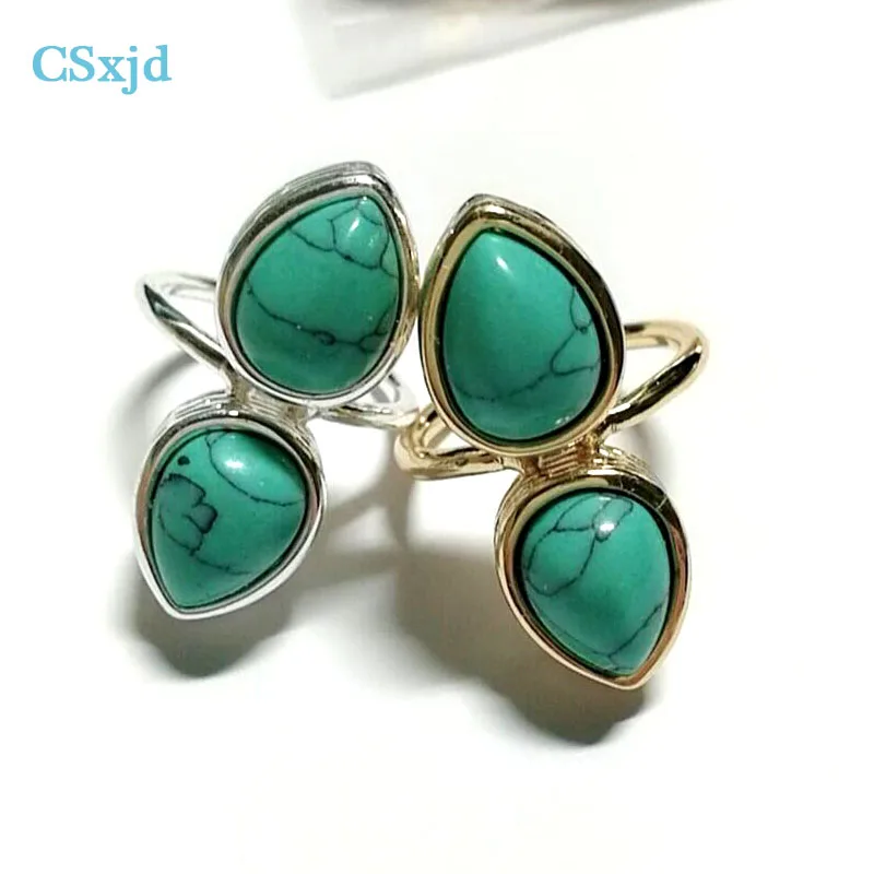 

CSxjd Vintage Natural stone Rings