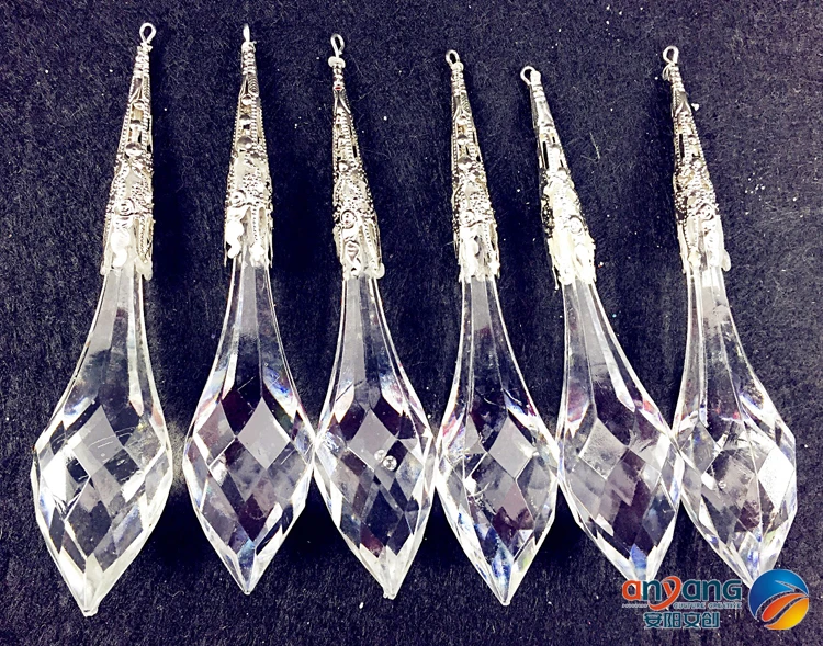 

Christmas Ornaments wedding wedding arrangement snow and ice effect 10.5CM 4pcs acrylic ice falling six