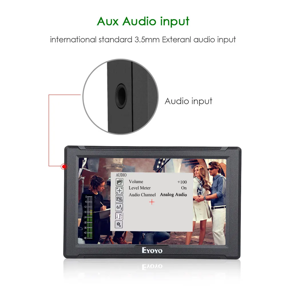 Najtaniej Eyoyo E7S 4k ekran aparatu DSLR Full HD 1920x1200p 7 \