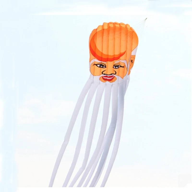 free shipping high quality 26m longevity octopus kite large soft kite line ripstop nylon fabric kite white bearded walk in sky free shipping high quality 26m longevity octopus kite large soft kite line ripstop nylon fabric kite white bearded walk in sky