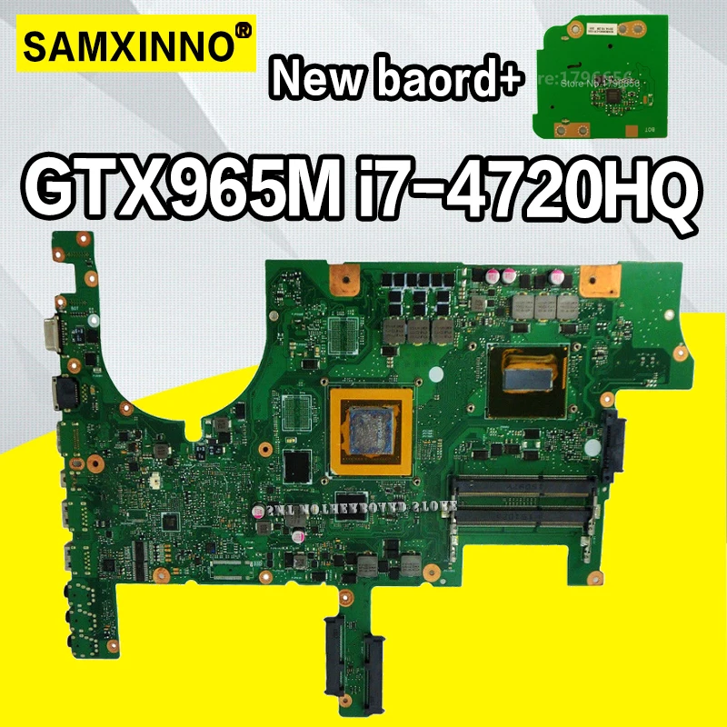 SAMXINNIO ROG G751JL материнская плата для ноутбука ASUS G751JL G751JY G751J G751 тест оригинальная материнская плата I7-4720HQ GTX965M-V2G
