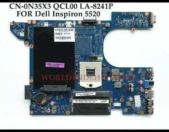 

High quality QCL00 LA-8241P For Dell Insprion 5520 Laptop Motherboard CN-0N35X3 0N35X3 HM76 PGA989 DDR3 100% Fully Tested