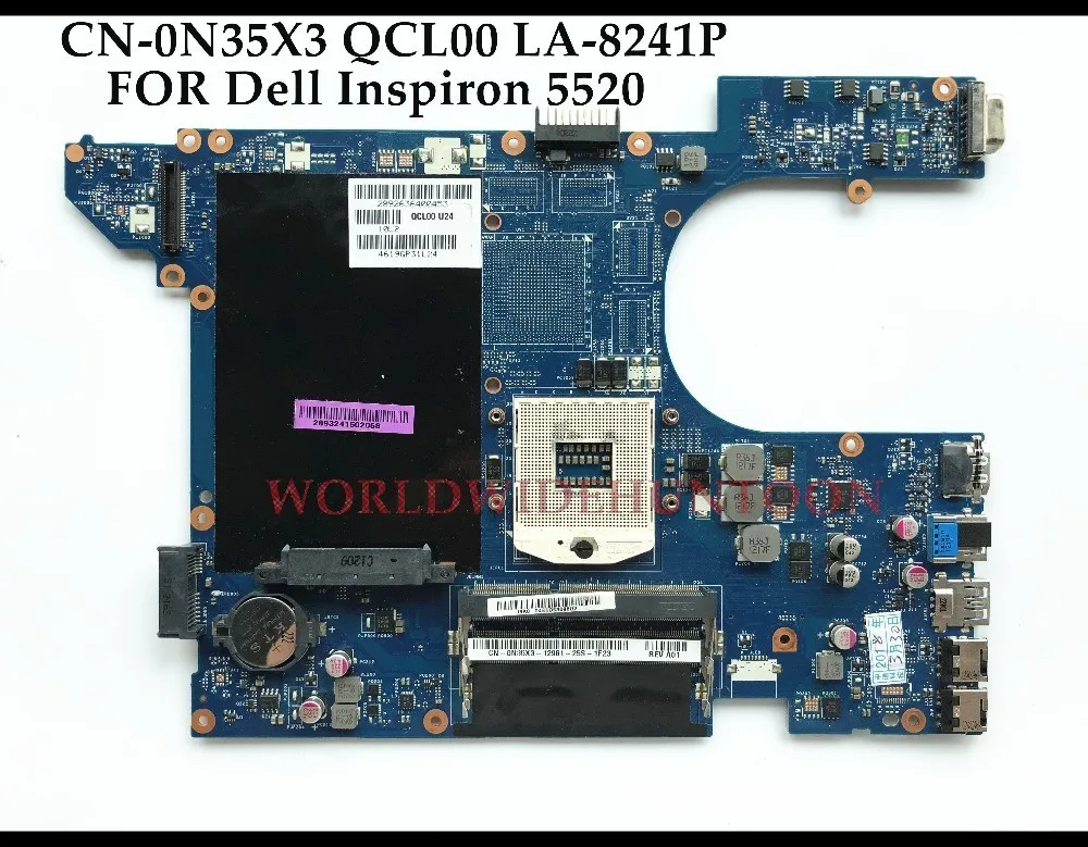 Высокое качество QCL00 LA-8241P для Dell Insprion 5520 материнская плата ноутбука CN-0N35X3 0N35X3 HM76