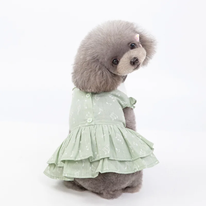 Одежда для собак милое платье в стиле принцессы для собаки вечерние платья для маленький щенок одежда Чихуахуа Йорк - Цвет: green
