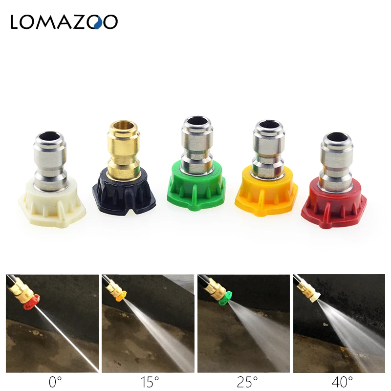 

1pc Easy Quick Connector Car Washing Nozzles Metal Jet Lance Nozzles Washing Nozzles Metal Jet Lance Nozzles 2mm Spray Tip