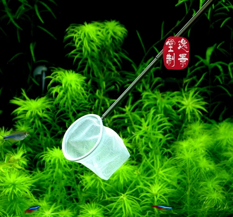 

Special net aquarium Red bee shrimp small fish 3D retractable fish catch net white black