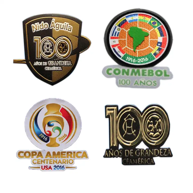 CONMEBOL 2016 Copa Америка центенарио 100 Anos патч-патчи печать значков, аппликация со знаком футбол горячего тиснения - изображение