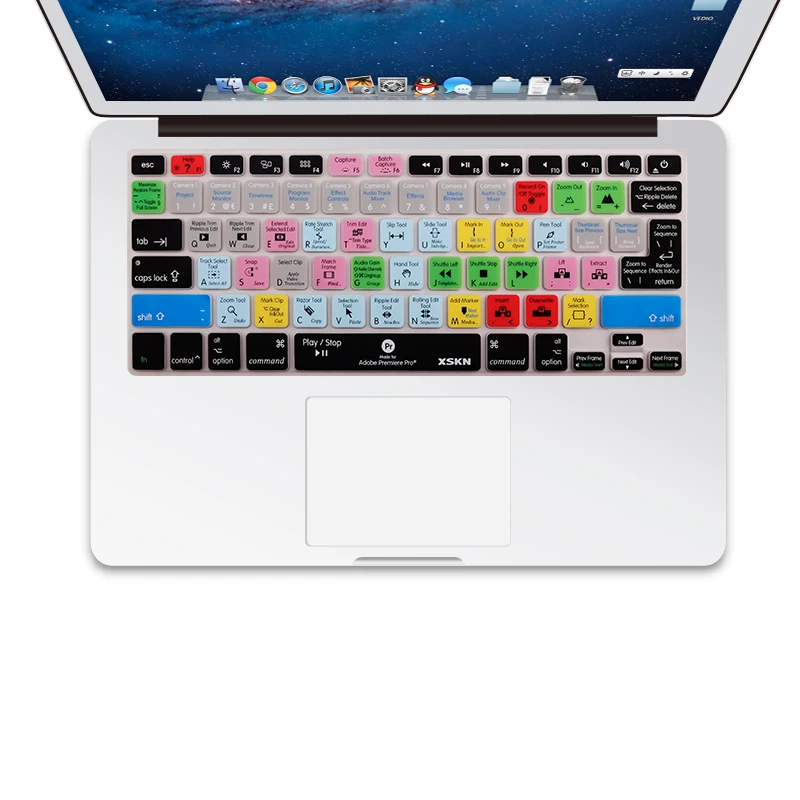 Силиконовая накладка на клавиатуру XSKN 13 дюймов для Macbook Air Pro 15 США и Европы|keyboard