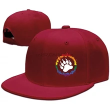 Michgton медведь лапа с Gay унисекс Snapback Регулируемая плоская бейсболка(1