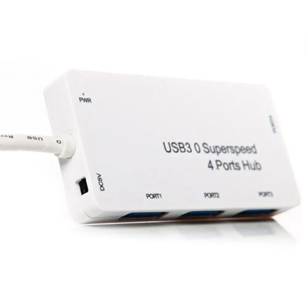 4 порта USB 3,0 концентратор переходник разветвитель высокоскоростной 5 Гбит/с для ПК ноутбука адаптер концентратор