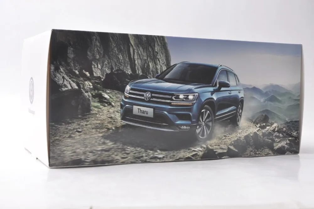 Модель литая под давлением в масштабе 1:18 для Volkswagen VW Tharu 2018 Blue новинка внедорожник
