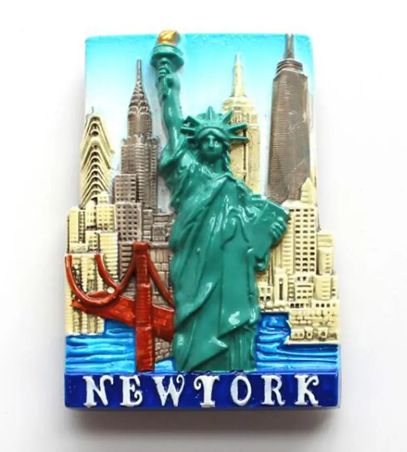 Статуя Свободы Нью-Йорк США Туризм Сувенир 3D магниты на холодильник креативный домашний декор холодильник магнитные наклейки подарок
