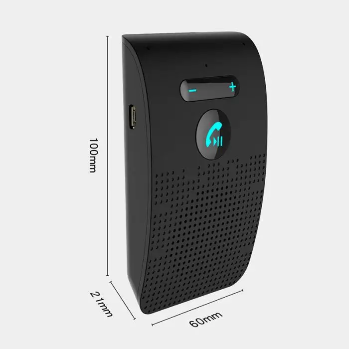 Популярный универсальный Bluetooth приемник автомобильный комплект Беспроводной Громкая связь динамик телефон козырек BUS66