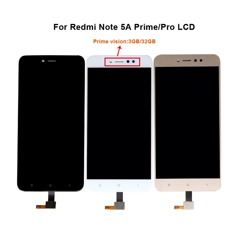 

For Xiaomi For Redmi Note 5A Prime LCD Display With Touch Screen Digitizer Assembly For Xiaomi Note 5A Prime Display Screen