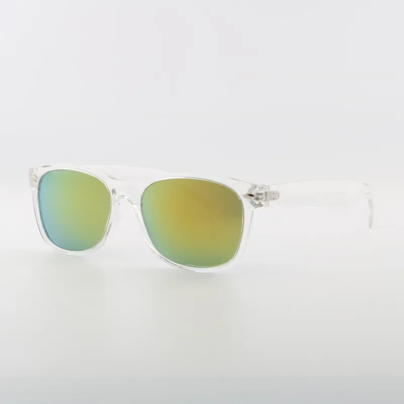 HDSUNFLY мужские поляризованные солнцезащитные очки, классические мужские ретро очки с заклепками, брендовые дизайнерские солнцезащитные очки для мужчин, очки UV400 - Цвет линз: transparent red