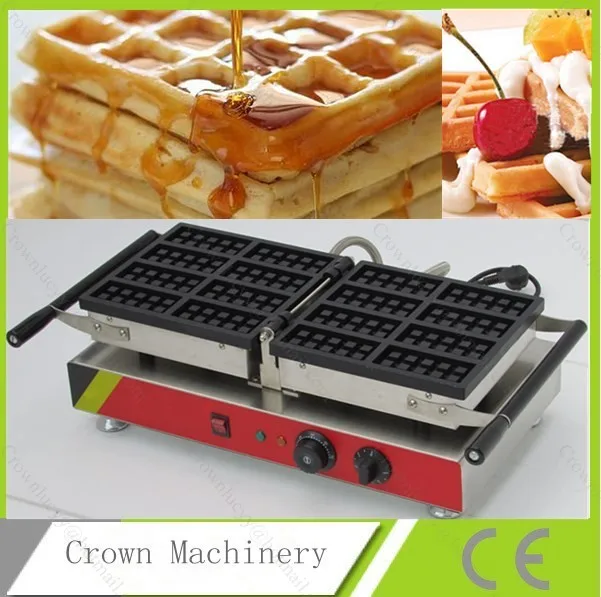 110v 220v Electric Turnable 8-Slice rectangle turnover Belgium Waffle making machine Toaster | Бытовая техника