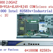 1U J1900 4 ядра маршрутизатор брандмауэра pfsenseWith 8 г Оперативная Память 500 г HDD 4*1000 м Lan ethernet безопасности межсетевого экрана прибор Network server