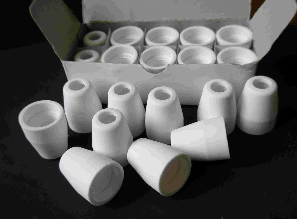 

40Amp Air Plasma Cutting Ceramic Shield Cup for CUT40D CUT50D PT-31 LG40 Torch Gun 20pcs