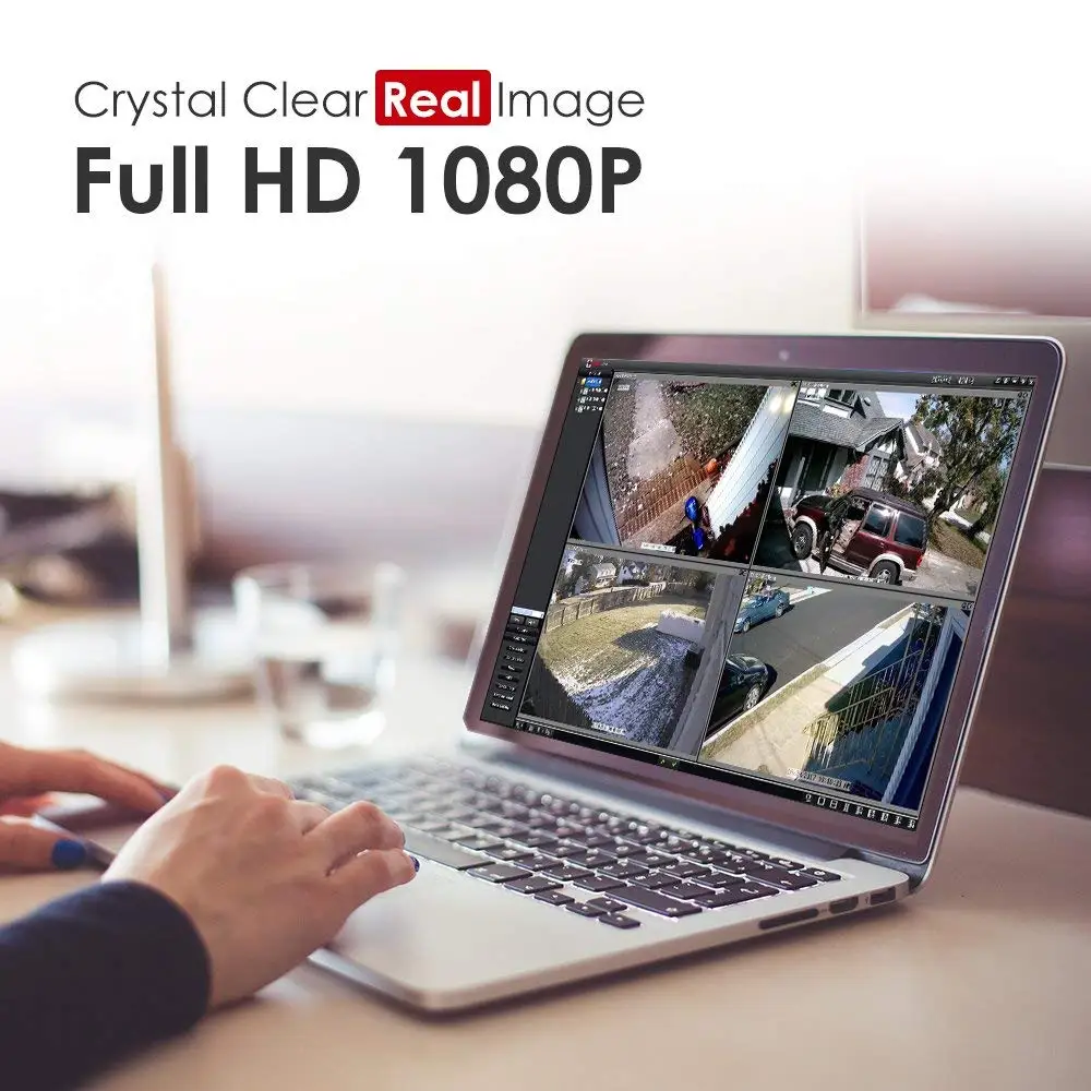 ZOSI 8CH H.264 NVR 1080P IP red Poe grabación de vídeo IR al aire libre CCTV sistema de cámara de s