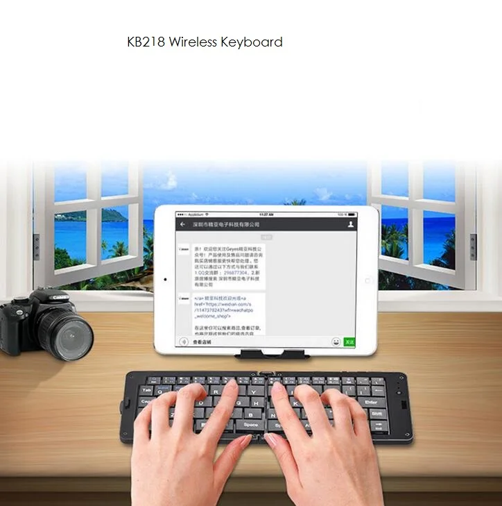 Kb218 складной мобильные телефоны Клавиатуры Tablet Bluetooth клавиатура сотового телефона клавиатуры для Android IOS Оконные рамы IPhone IPad Xiaomi