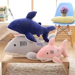 Один небольшой кусок милые плюшевые игрушки акула чучела мягкий Акула подушка кукла подарок около 50 см 2578