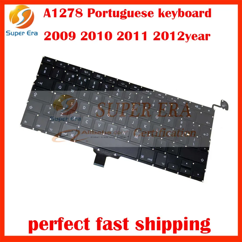 2009 2012year Original Laptop Portuguese Keyboard PO Keyboard For font b Macbook b font Pro 13