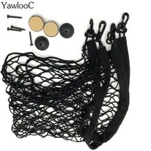 70x70 centímetros Universal Bagagem Mala Do Carro De Carga De Armazenamento Organizador Nylon Elastic Malha Net Com 4 Plástico Ganchos Acessórios