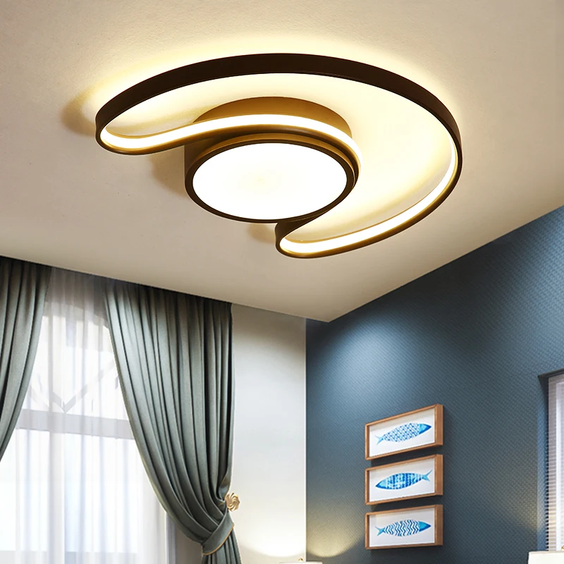

VeiHao Modern LED Minimalist Moon Children's Room Ceiling lights for Bedroom Creative Study Room Decoration Ceiling lamp