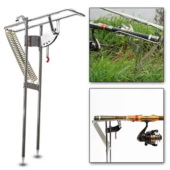 

New design with Pulley High Strength Steel Automatic fishing rod mount spring fishing pole holder sea rod fishing tack