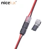 10 Uds 2pin enchufable conector de Cable rápido empalme de Cable eléctrico de crimpado terminales para cables cableado 22-20AWG coche LED conectores ► Foto 1/6