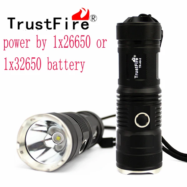 

Waterproof 2000 lumen Cree XM-L2 Led flashlight TrustFire A9-2 5-mode 26650 / 32650 Battery led lanterna camp hunting torch