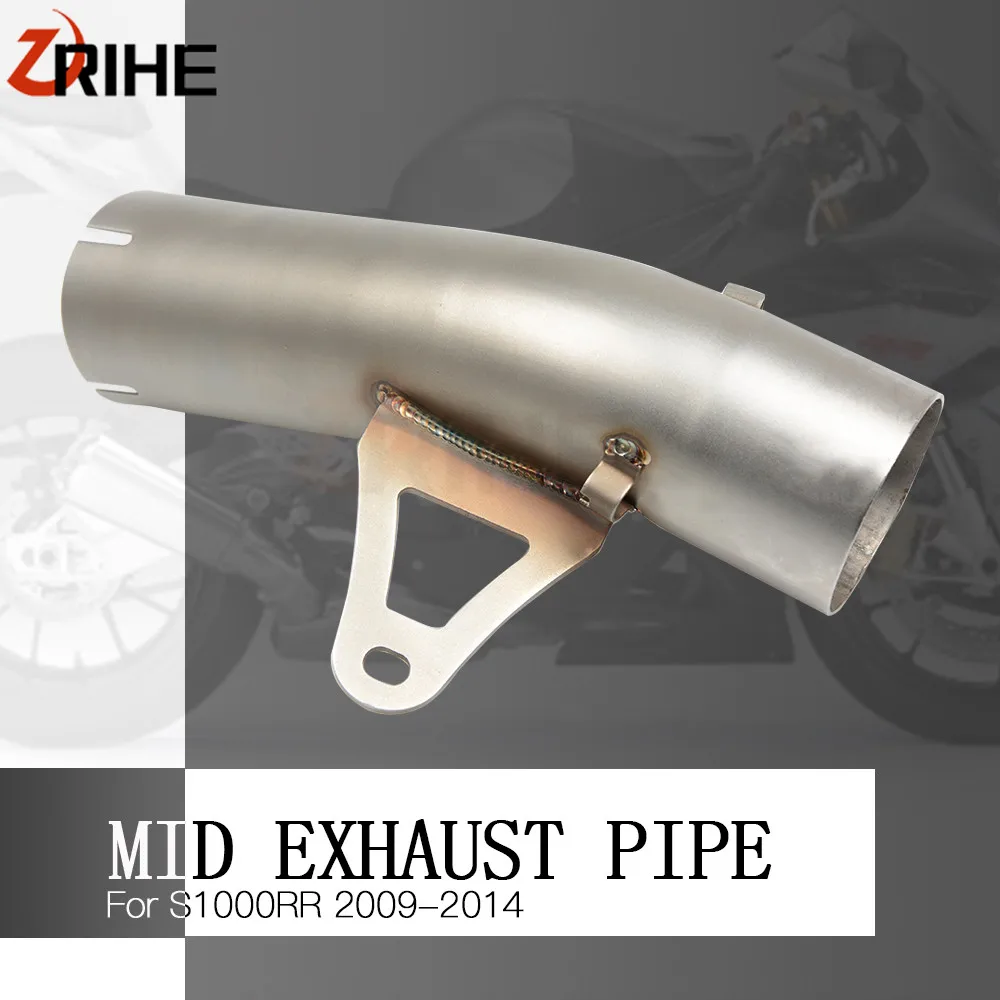 

Motorcycle Exhaust Middle Pipe Stainless Steel Muffler Connect Link Mid Pipe Escape For BMW S1000RR S1000 RR 2009-2014 2013