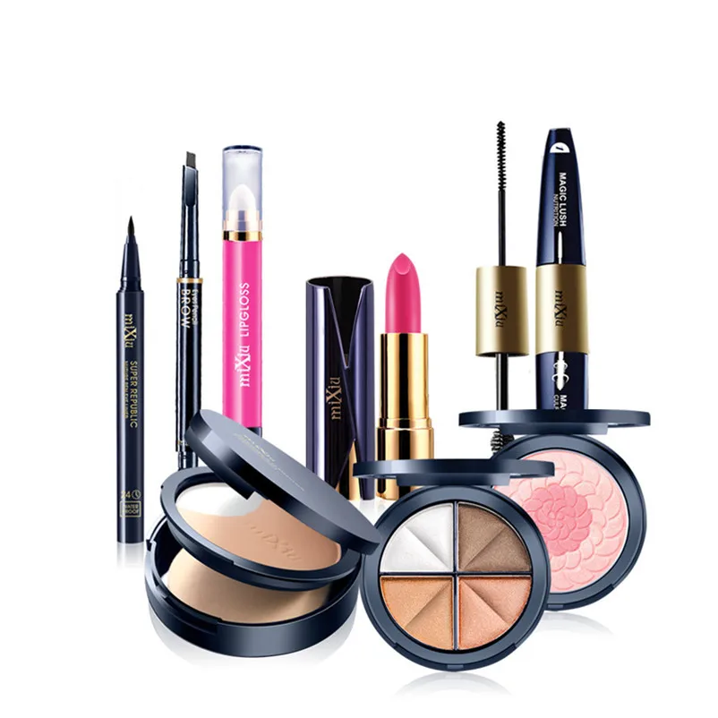

Makeup Set Mascara Eyeshadow Cosmetic Set Of Lipstick 8PCS Make Up Kit Lip Gloss Eyebrow Powder Korean Gift Sets Of Cosmetics