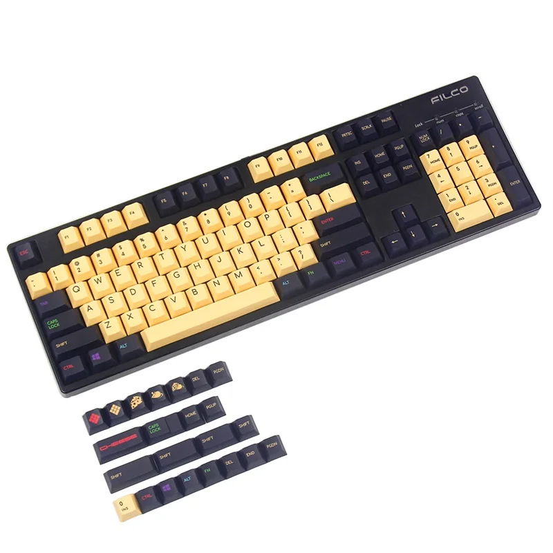 KBDfans Новое поступление pbt keycay dye subbed keycaps chrrey profile полный набор diy механическая