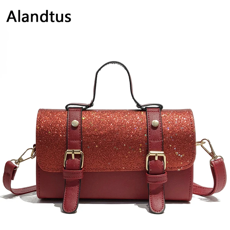 

Alandtus Messenger Bags For Women Mini Crossbody Bags Leather Lady Fashion Shoulder Bag Luxury Female Handbag Bolsa Feminina