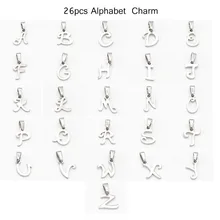 (10Pcs) A-Z Initial Letters Pendant Charms Stainless Steel Letter Charms For Bracelet Necklace DIY High quality Accessory New цена (10Pcs) A-Z Initial Letters Pendant Charms Stainless Steel Letter Charms For Bracelet Necklace DIY High quality Accessory New цены онлайн