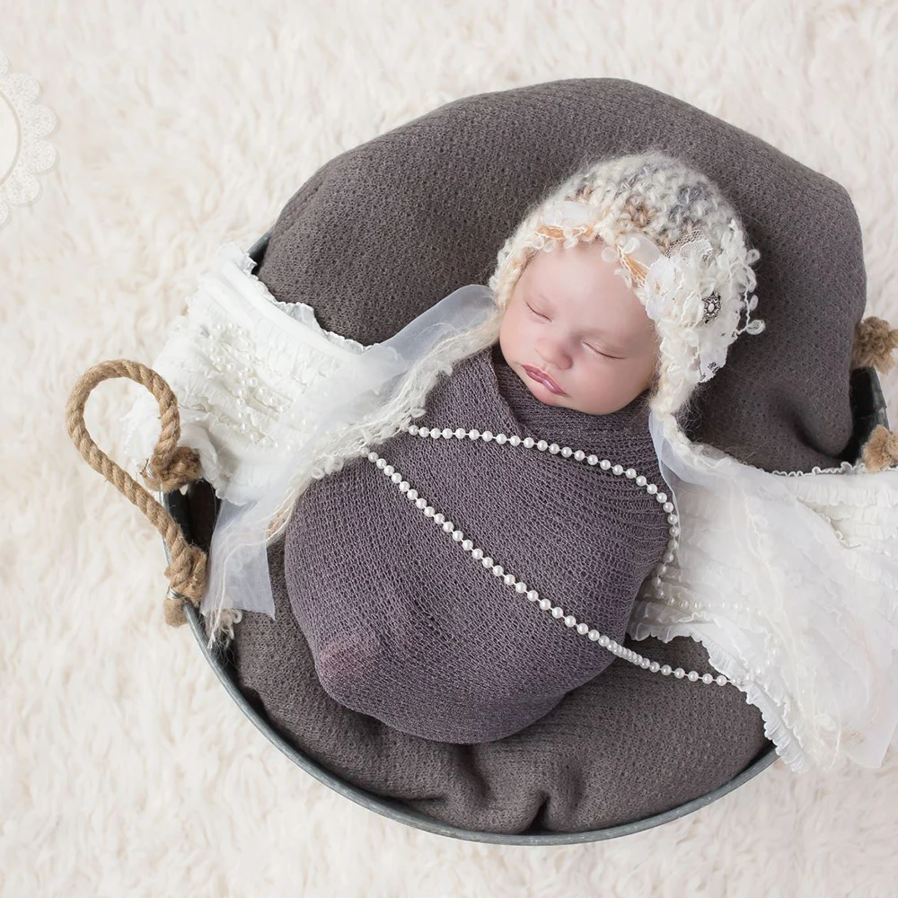 Details about   CW_ KF_ Newborn Baby Girl Boy Crochet Knit Wrap Rayon Swaddle Photography Props 