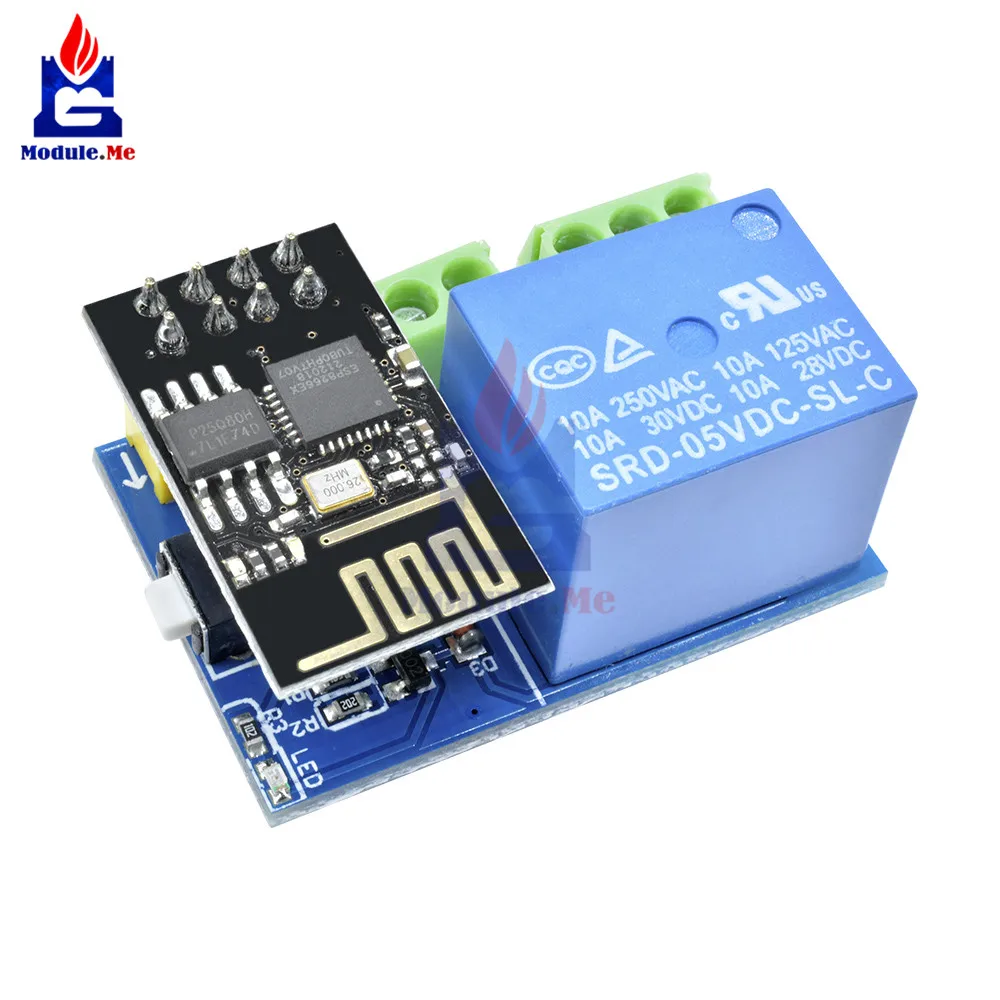 ESP8266 5 в 1CH релейный модуль ESP-01/01 S wifi модуль для Arduino UNO R3 Mega2560 Nano Raspberry Pi умный дом Беспроводная релейная плата - Цвет: ESP-01 Relay Module