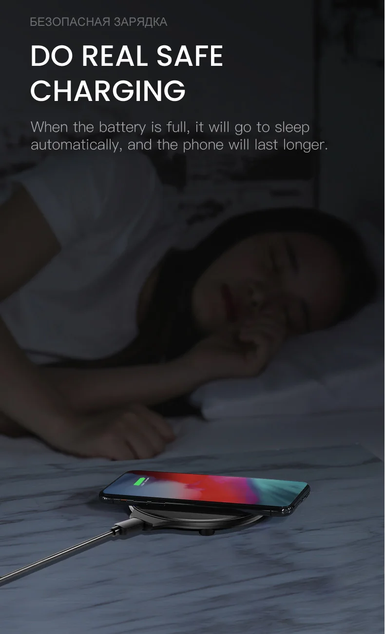 Bapick Qi 5 Вт Быстрое беспроводное зарядное устройство для iPhone XR X XS MAX 6 7 8 Plus для Xiaomi redmi note 7 samsung S8 S9 Note зарядка USB Pad