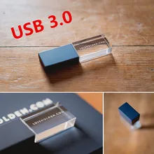 Бесплатный Логотип Элегантный Пользовательский логотип Высокоскоростной USB 3,0 флэш-накопитель Флешка(по умолчанию без светодиодной подсветки