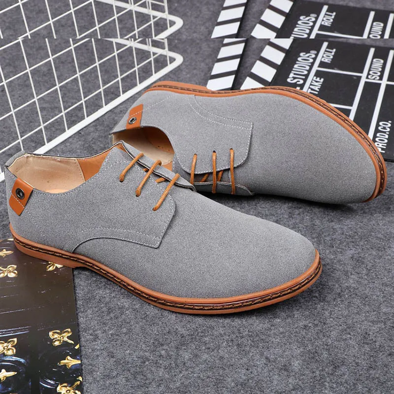 Confortable 38 48 jaune Taille Chaussures Mode La 554 Pour Appartements Casual Noir 2018 D'été bleu kaki Hommes gris Troupeau Plus Printemps marron 6Yxpq6SO