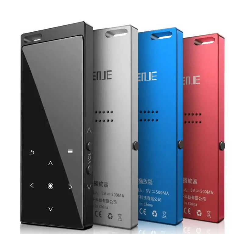 

Newest Benjie M3 Touch Bluetooth MP3 Player Portable Audio 8GB with Built-in Speaker Music Player Recorder FM Radio Support TF