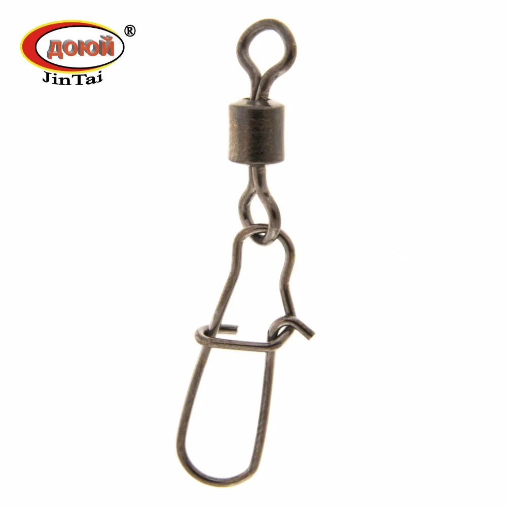 Вертлюг с проволочной застежкой ДОЮЙ JinТai LYC ROLLING SWIVEL WITH NICE SNAP. Размеры 1 / 2 3 4 5 6 7 8 10