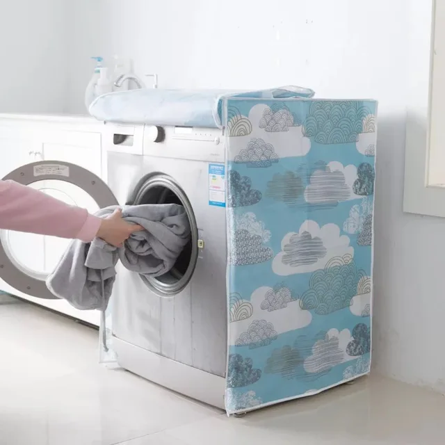 PEVA Washing Machine Dust Cover Sun protection cloth home Waterproof Roller washing machine