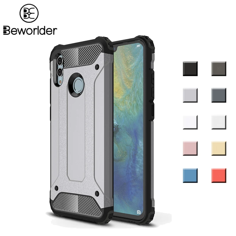 Чехол Beworlder для Huawei Honor 10 Lite Гибридный двухслойный ПК ТПУ полная защита жесткий