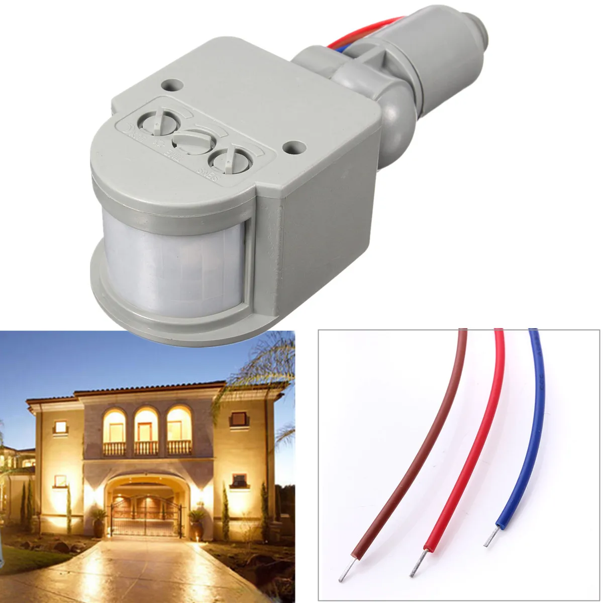 Infrared Motion Sensor Automatic Outdoor Light Holder Intelligent Light Motion Sensor Time delay Light Switch Energy Saving Infrared Motion Sensor Automatic Outdoor Light Holder Intelligent Light Motion Sensor Time delay Light Switch Energy Saving