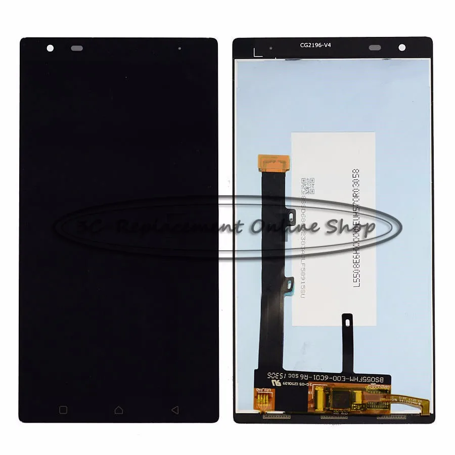 Черный ЖК-дисплей 5 дюйма для Lenovo Vibe X3 / Lemon X X3c50 X3c70 X3a40 + сенсорный экран дигитайзер
