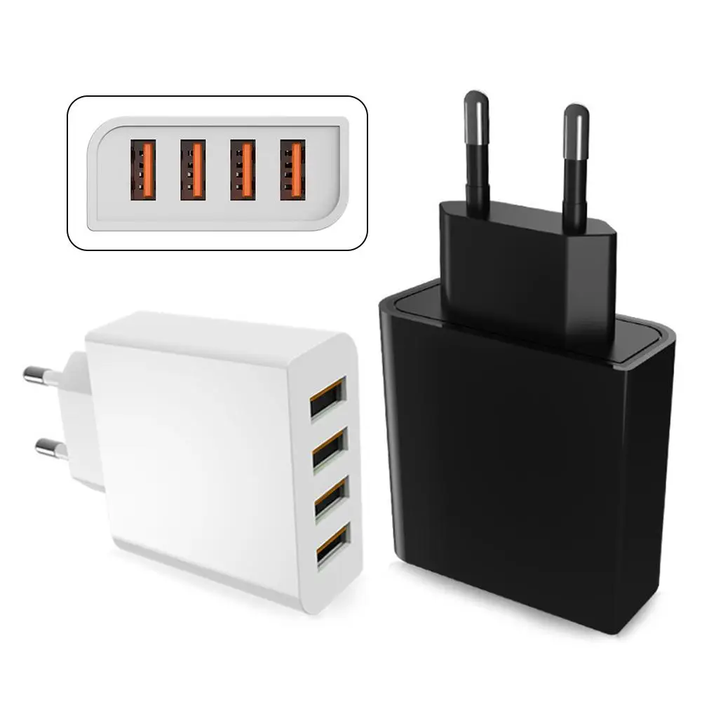 1 шт. хит продаж USB зарядное устройство 4 порта быстрая зарядка 3.4A универсальный